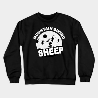 Mountain Biking Sheep Crewneck Sweatshirt